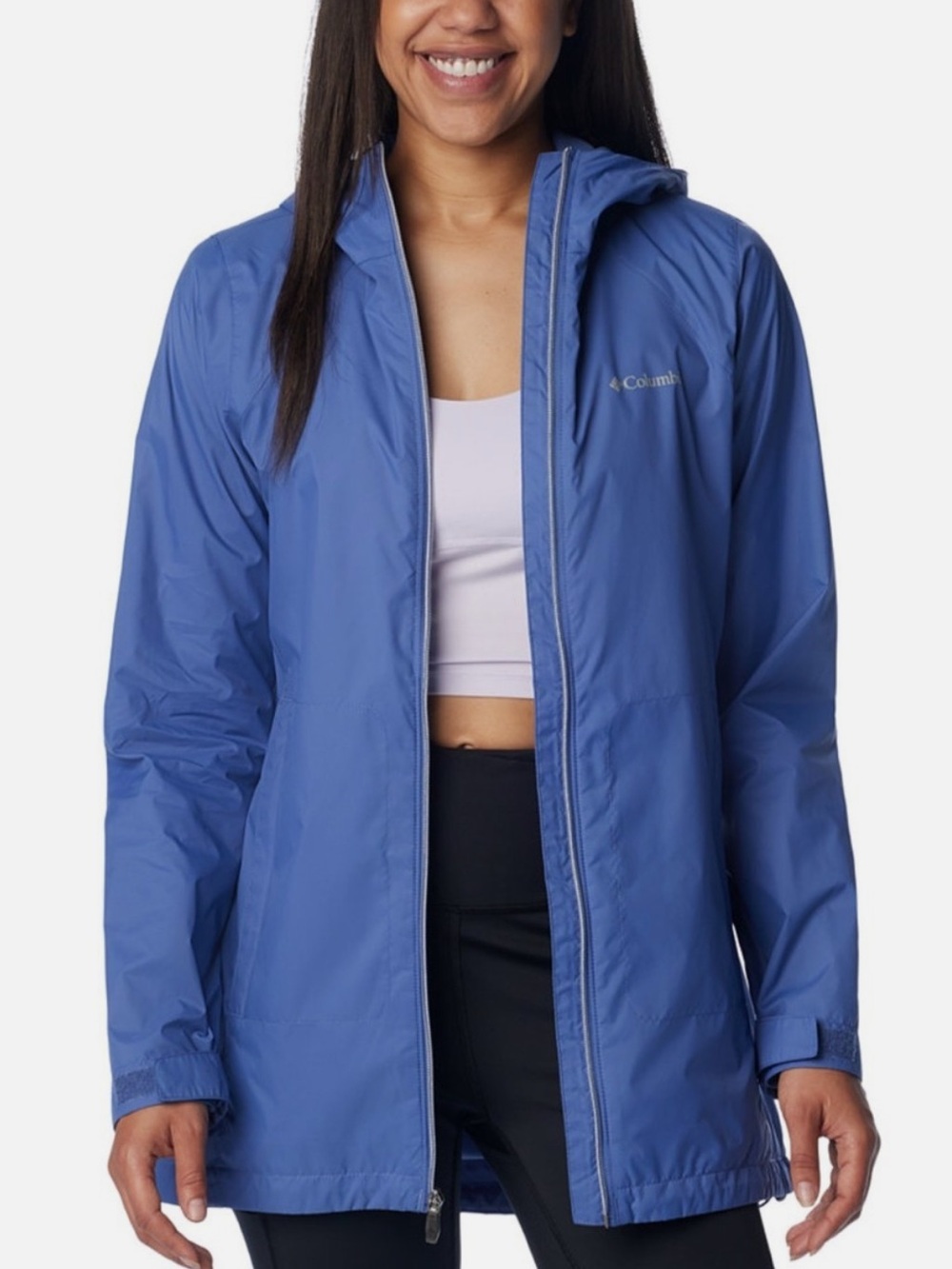 Columbia Switchback Rain Protector Jacket Blue Women Small